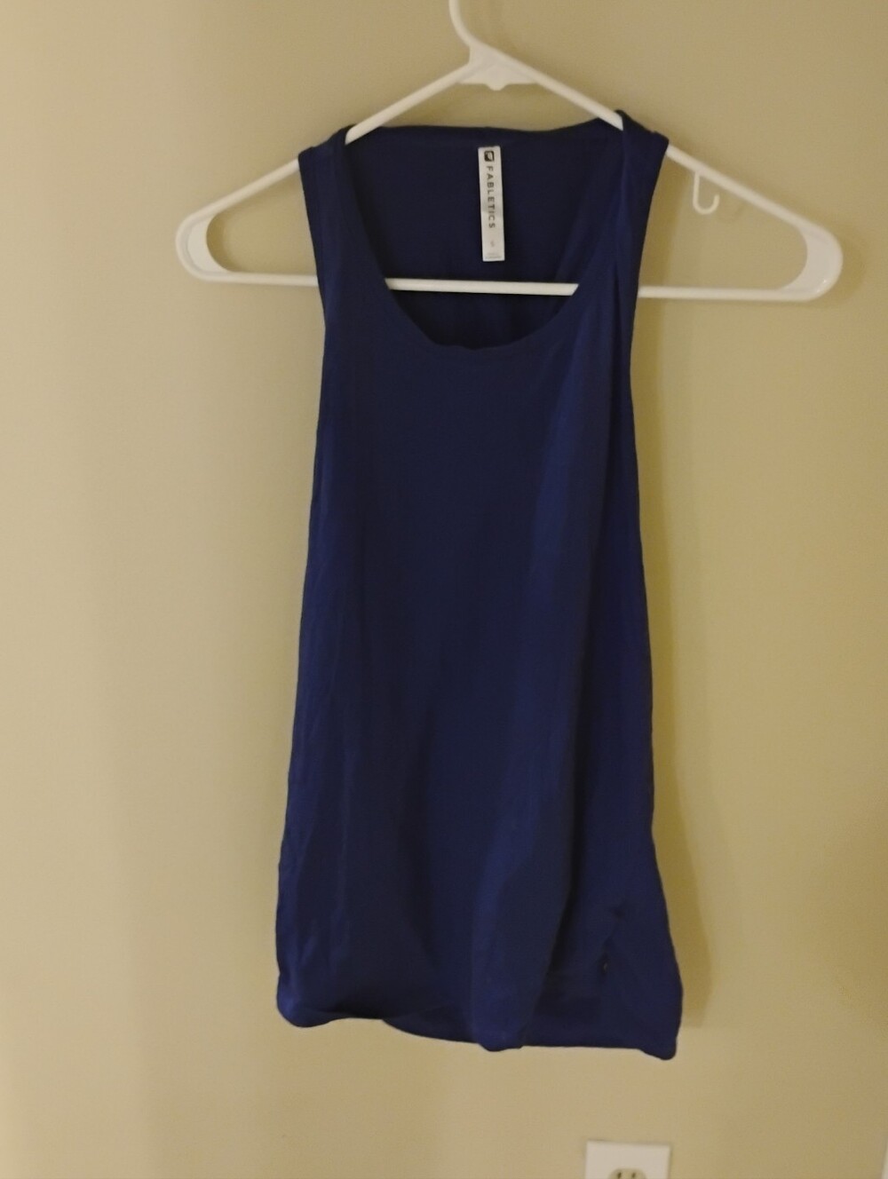 Fabletics Womens Draped Back Sleeveless Tank Top Athletic Sz S